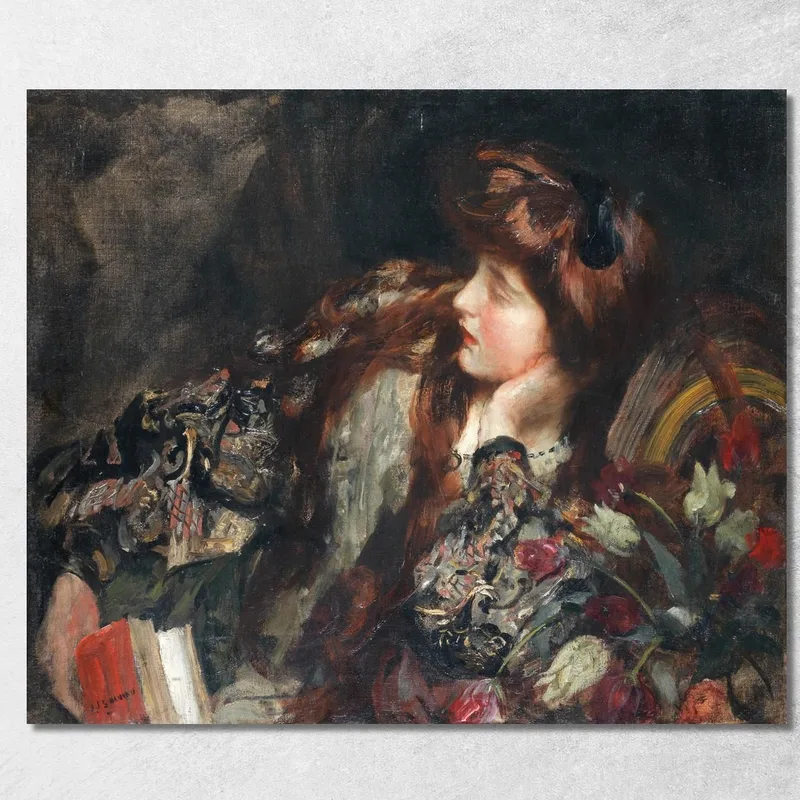 Contemplación James Jebusa Shannon cuadro en lienzo