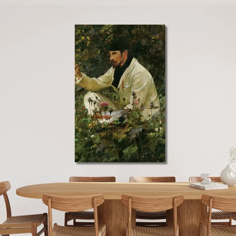 George Hitchcock Trabajando En Su Jardín En Egmond James Jebusa Shannon