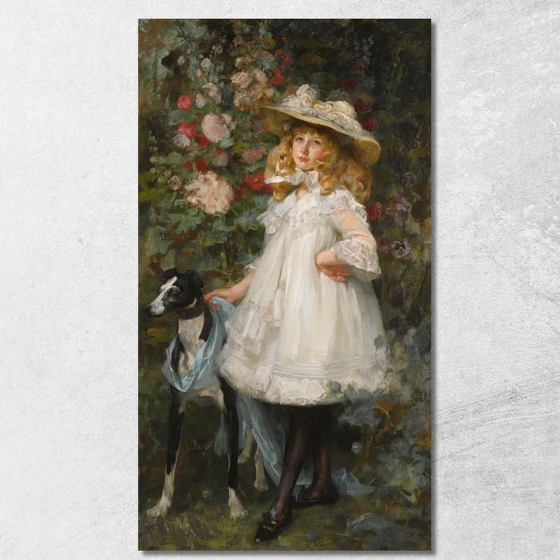 Retrato De Una Niña James Jebusa Shannon cuadro en lienzo