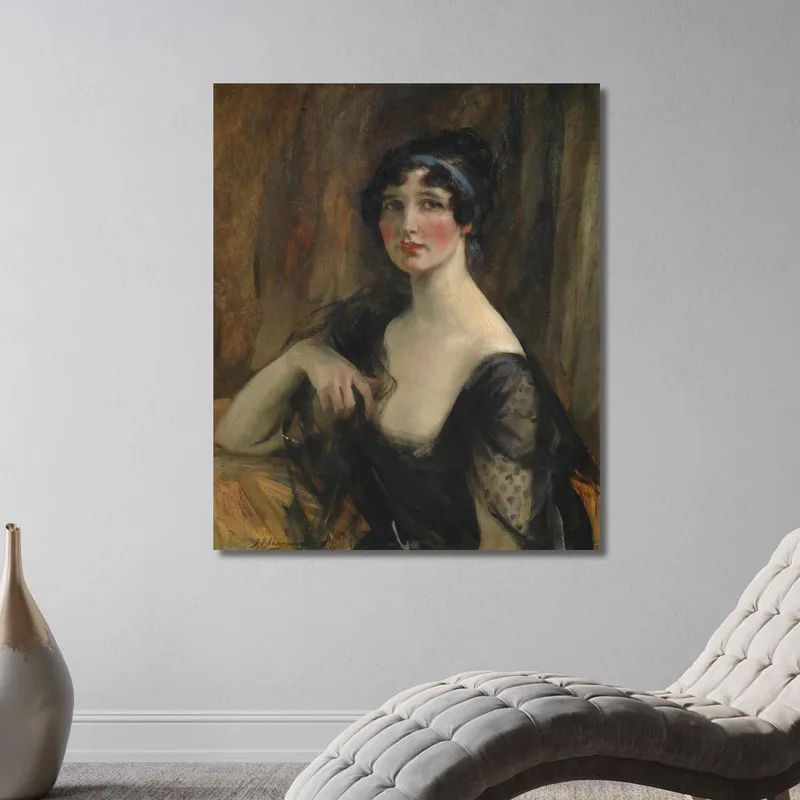 Porträt Einer Dame James Jebusa Shannon