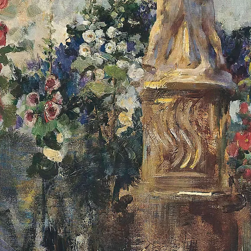 Reading By The Fountain James Jebusa Shannon