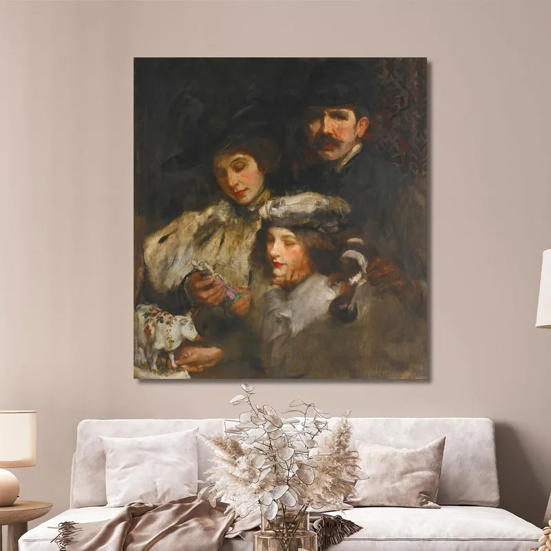 Il Pittore, Sua Moglie E Sua Figlia James Jebusa Shannon