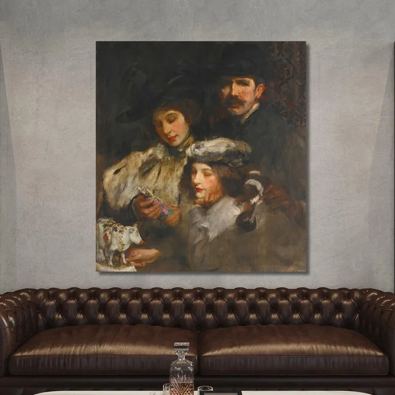 Il Pittore, Sua Moglie E Sua Figlia James Jebusa Shannon
