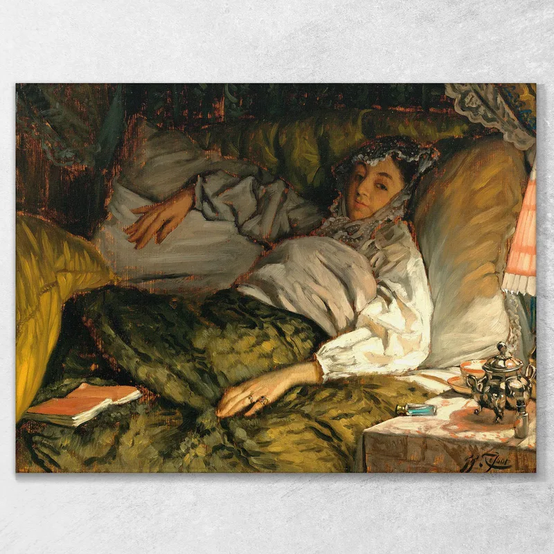 A Reclining Lady James Tissot