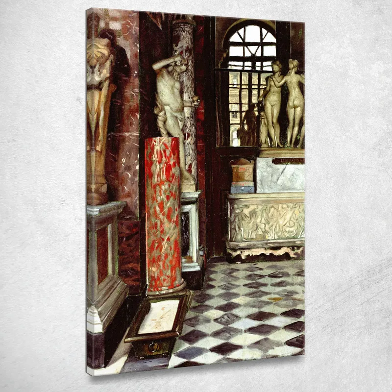 A View Of A Room Of Greek Roman And Etruscan Antiquities James Tissot canvas print