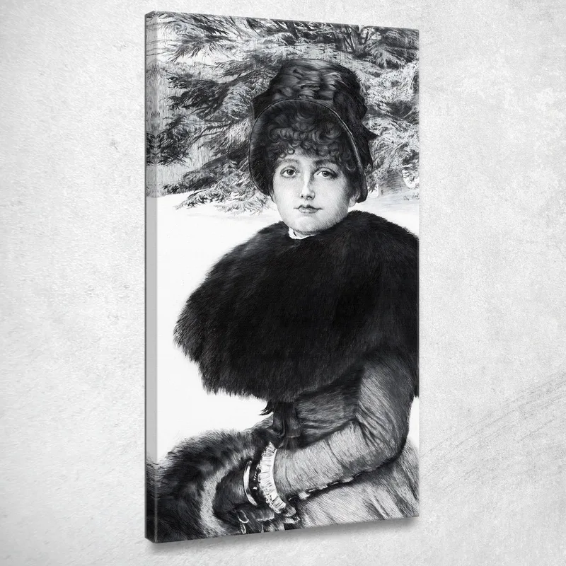 A Walk In The Snow James Tissot canvas print