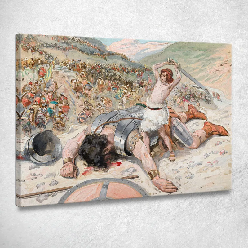 David Cuts Off The Head Of Goliath James Tissot canvas print