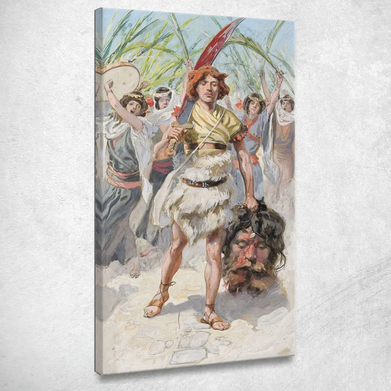 David Takes The Head Of Goliath To Jerusalem James Tissot canvas print
