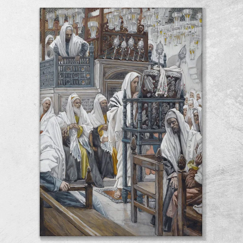 Jesus Unrolls The Book In The Synagogue James Tissot