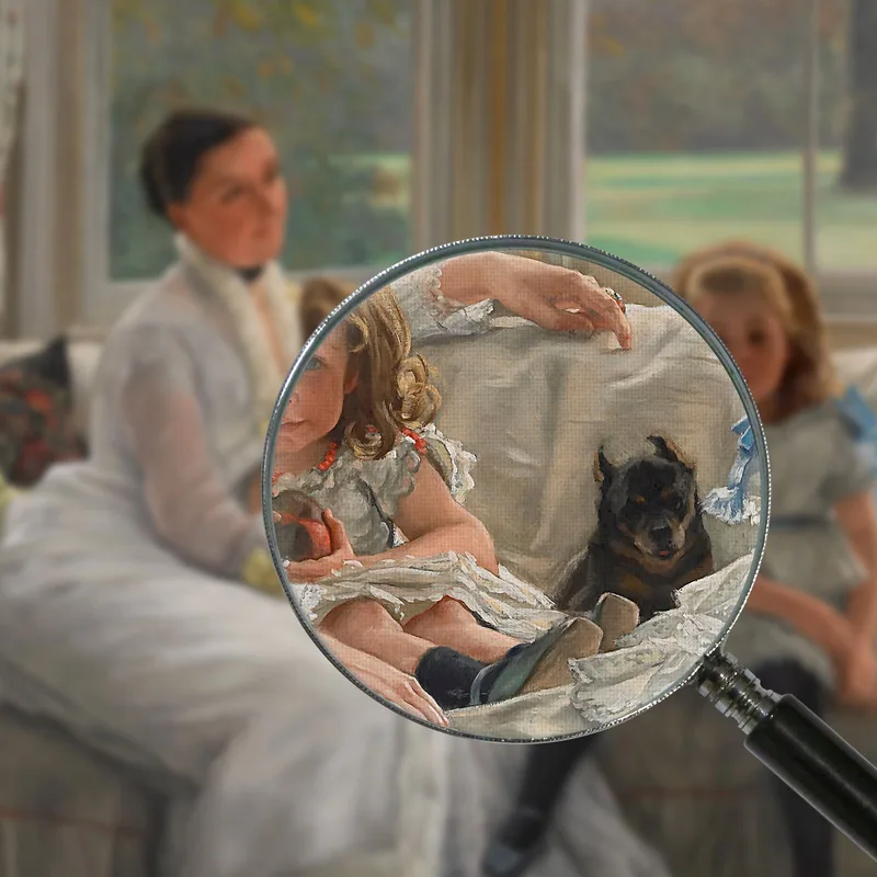 Retrato De La Señora Catherine Smith Gill Y Dos De Sus Hijos James Tissot
