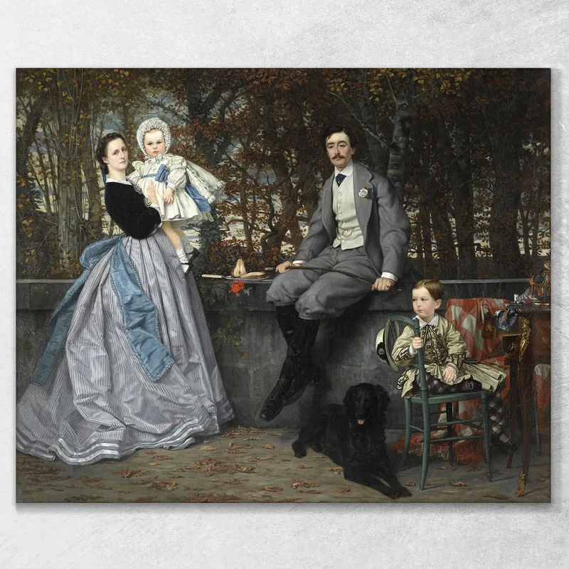 Portrait Du Marquis Et De La Marquise De Miramon Et De Leurs Enfants James Tissot