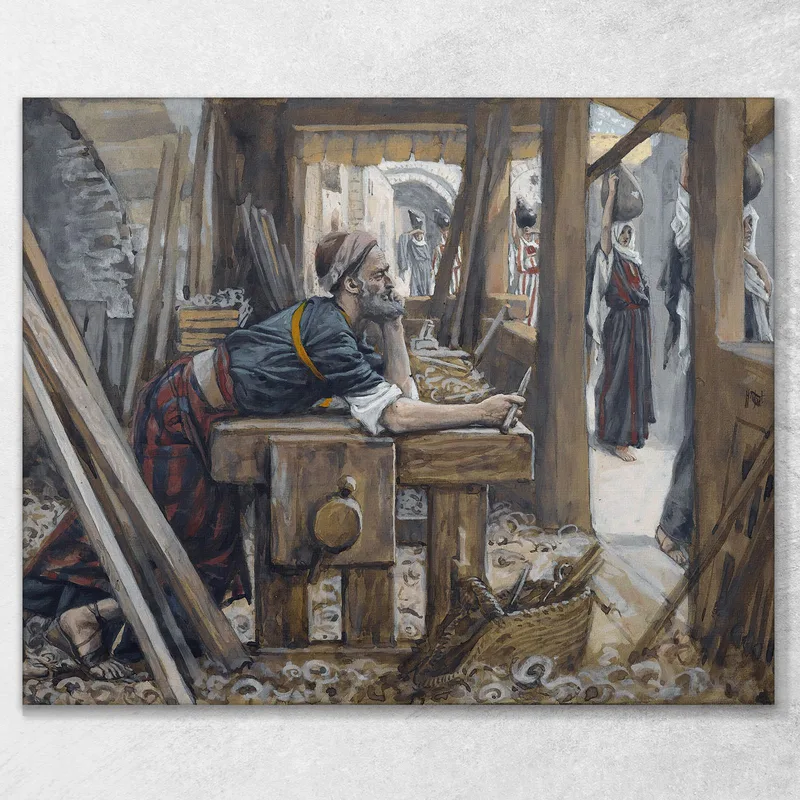 L'Inquiétude De Saint Joseph James Tissot