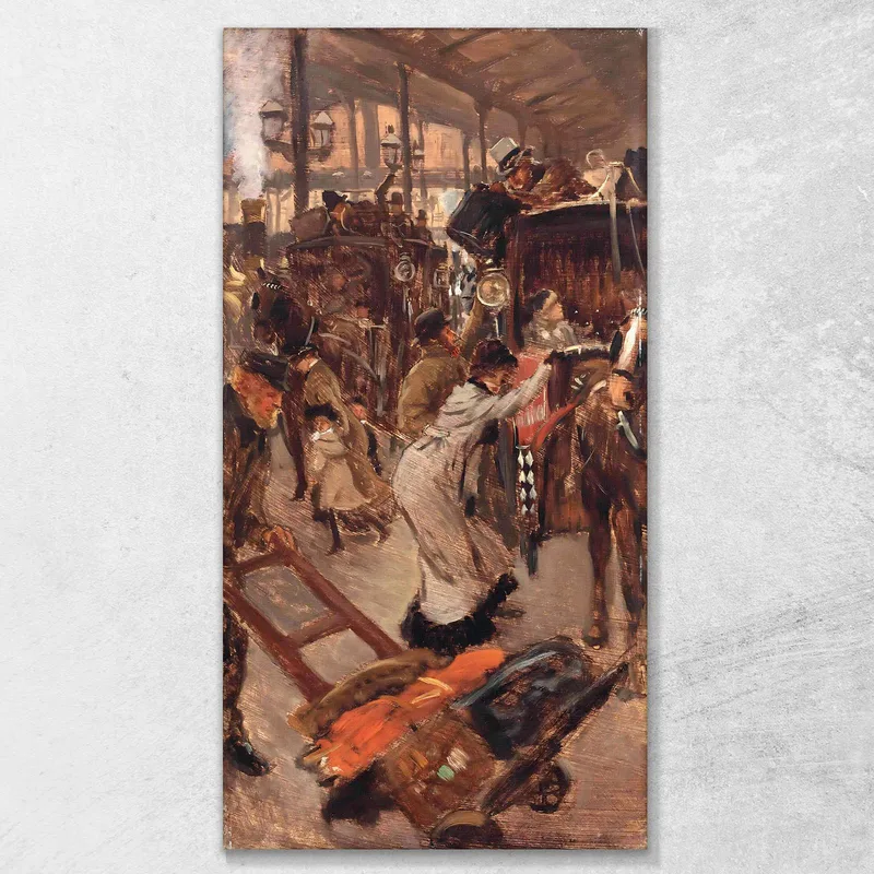 The Cab Road Victoria Station James Tissot