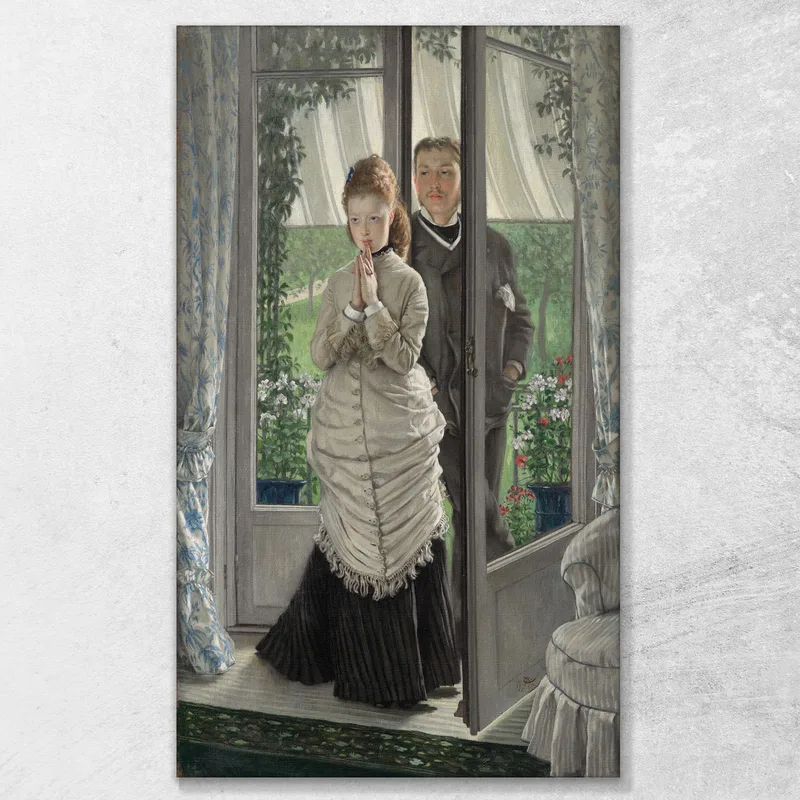 Dos Figuras Ante Una Puerta La Propuesta James Tissot
