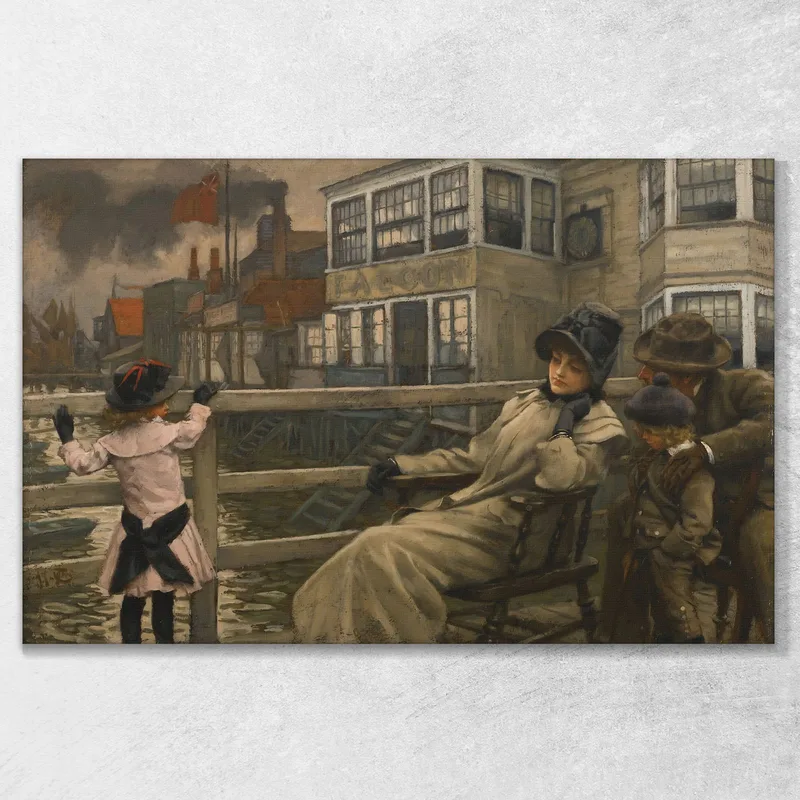 Waiting For The Ferry James Tissot