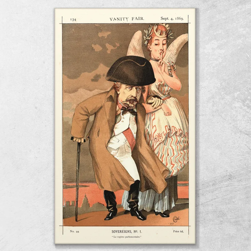 Sovereigns No. 1 Le Regime Parlementaire Napoleon Iii From Vanity Fair James Tissot