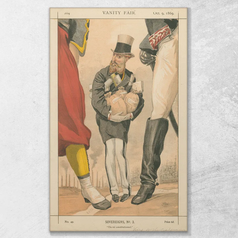 Salon De La Vanité ; Image Un Roi Constitutionnel Léopold Ii Roi Des Belges 9 Octobre 1869 James Tissot