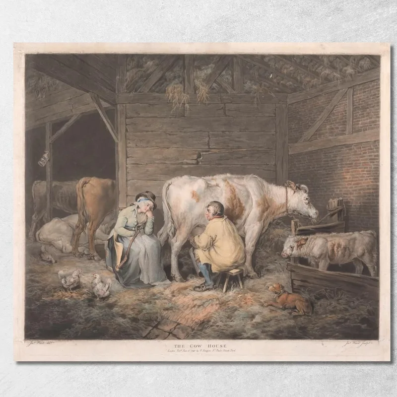 La Casa Delle Mucche James Ward quadro stampa su tela