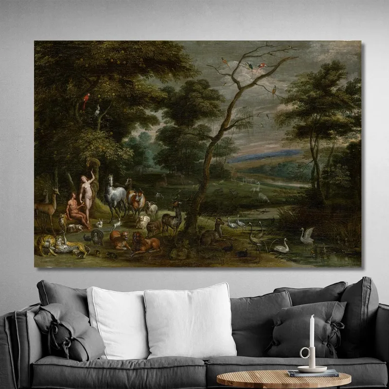 Adam And Eve In Paradise Jan Brueghel The Elder