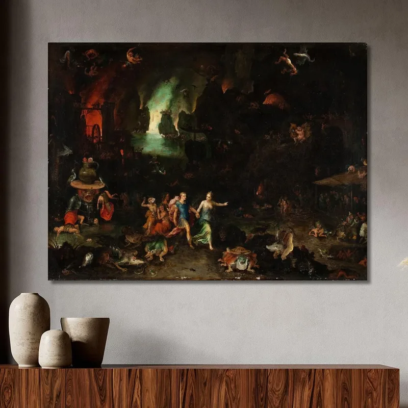 Enea E La Sibilla Cumana Nell'Oltretomba Jan Brueghel The Elder