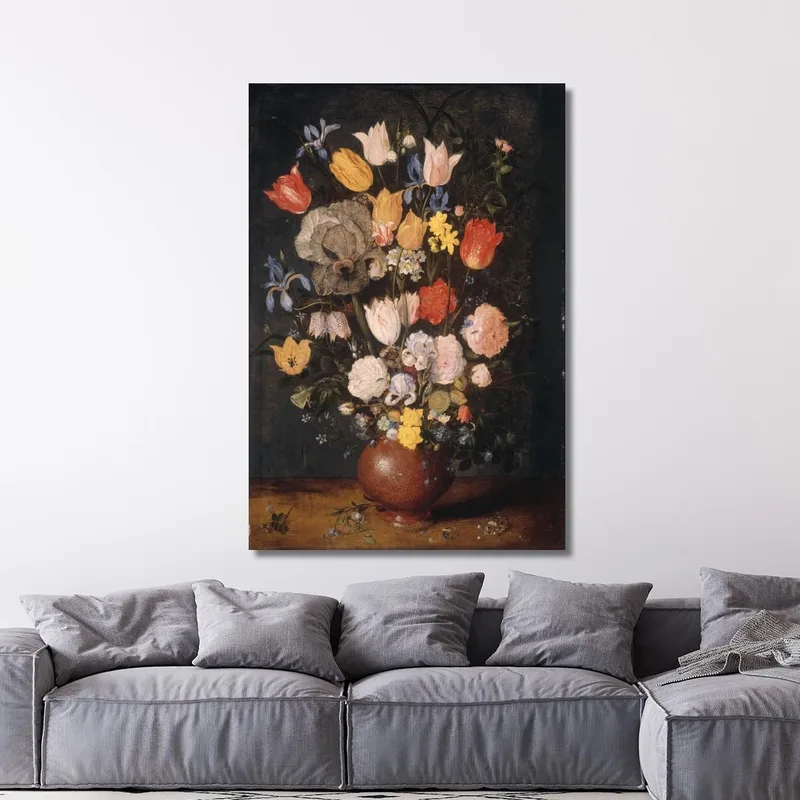Blumenstrauß In Einer Irdenen Vase Jan Brueghel The Elder