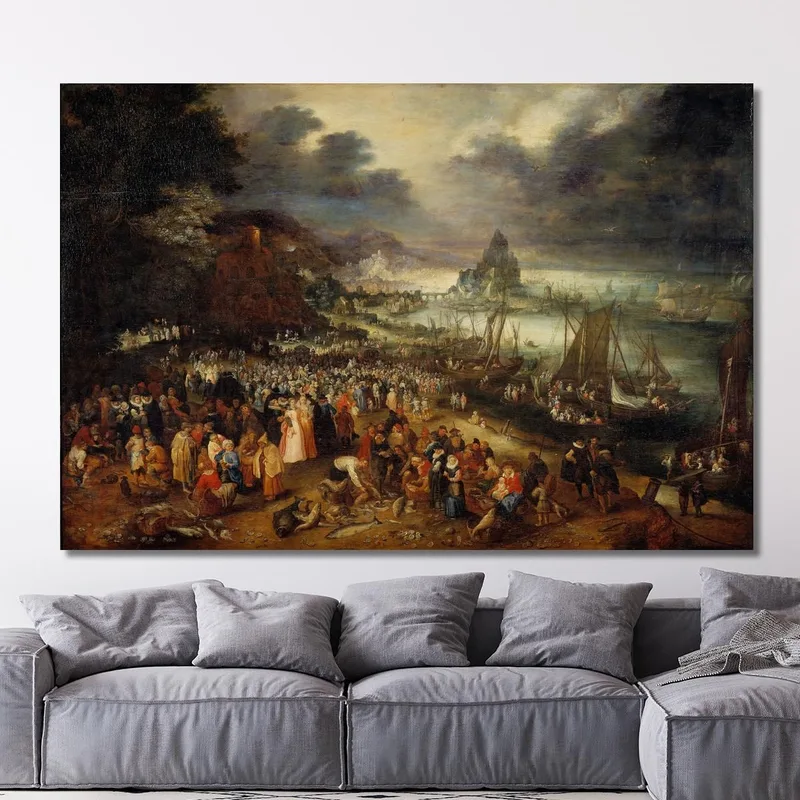 Christus Predigt Vom Boot Aus Jan Brueghel The Elder