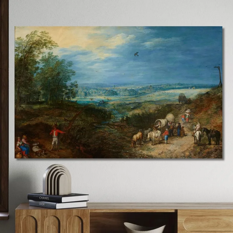 Paesaggio Con Contadini Jan Brueghel The Elder