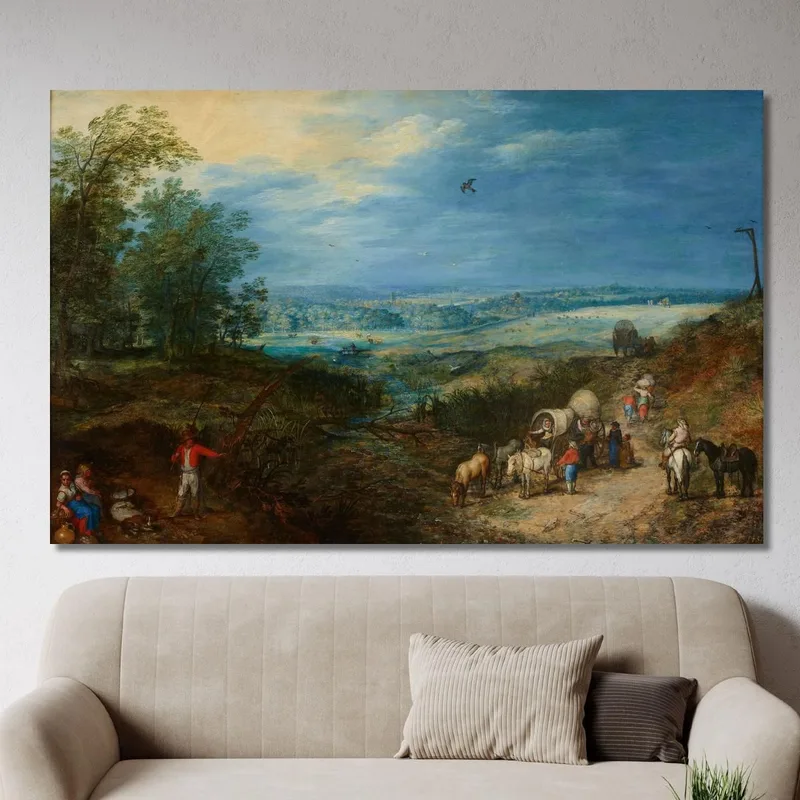 Paesaggio Con Contadini Jan Brueghel The Elder