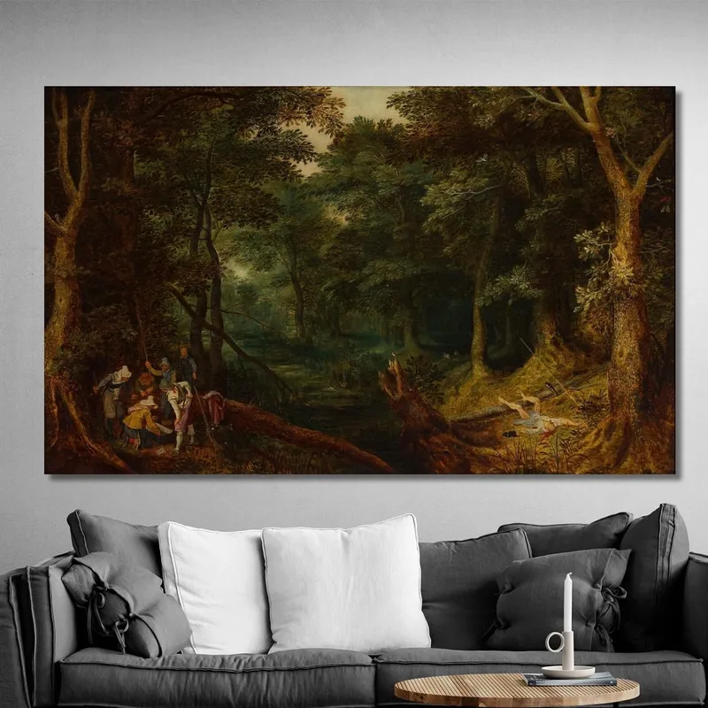 Landschaft Mit Räubern Die Die Beute Aufteilen Jan Brueghel The Elder