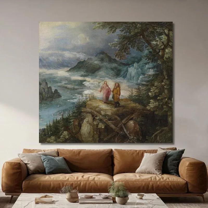 Berglandschaft Mit Der Versuchung Christi Jan Brueghel The Elder
