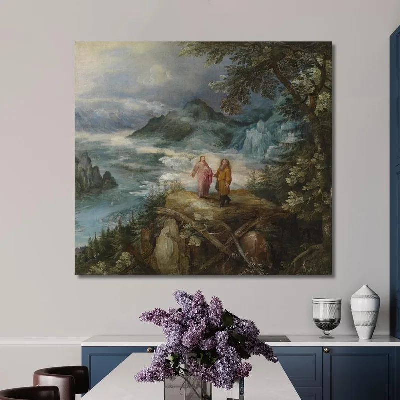 Berglandschaft Mit Der Versuchung Christi Jan Brueghel The Elder