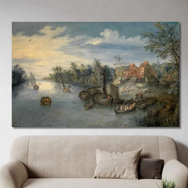 Flusslandschaft 2 Jan Brueghel The Elder