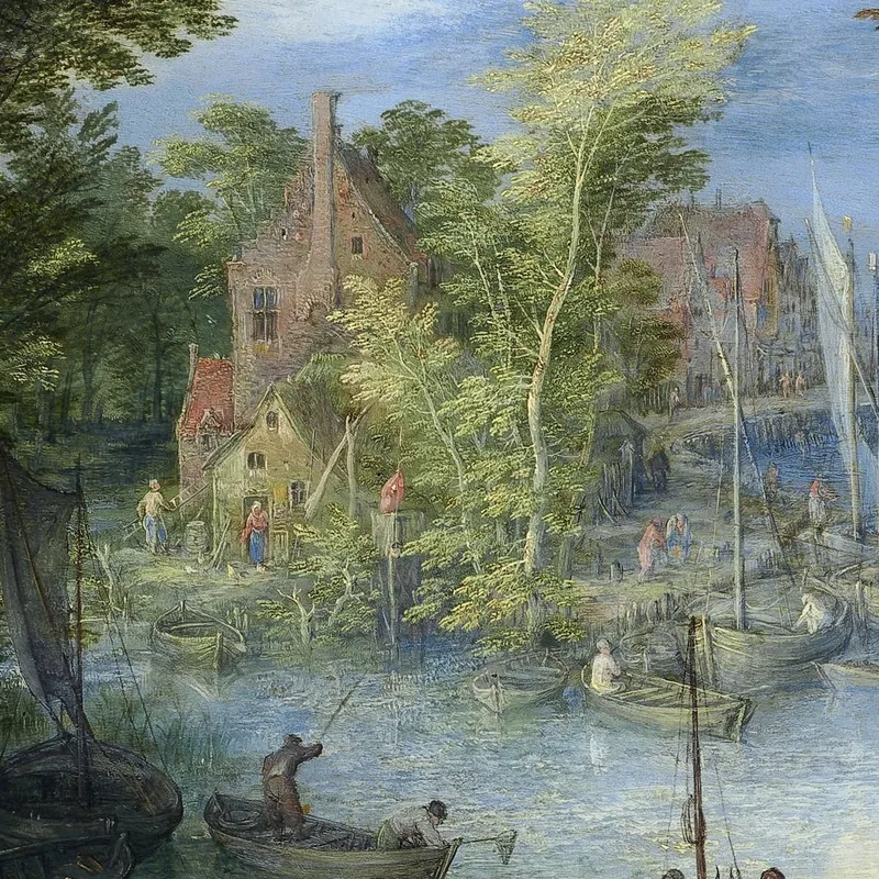 Flusslandschaft 3 Jan Brueghel The Elder