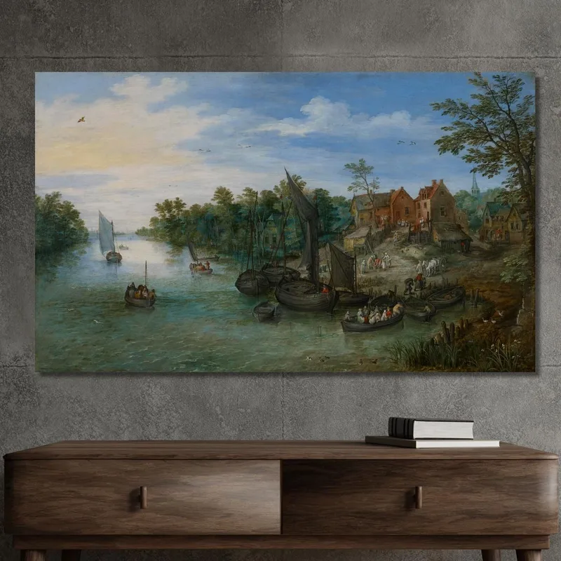 Flusslandschaft Jan Brueghel The Elder