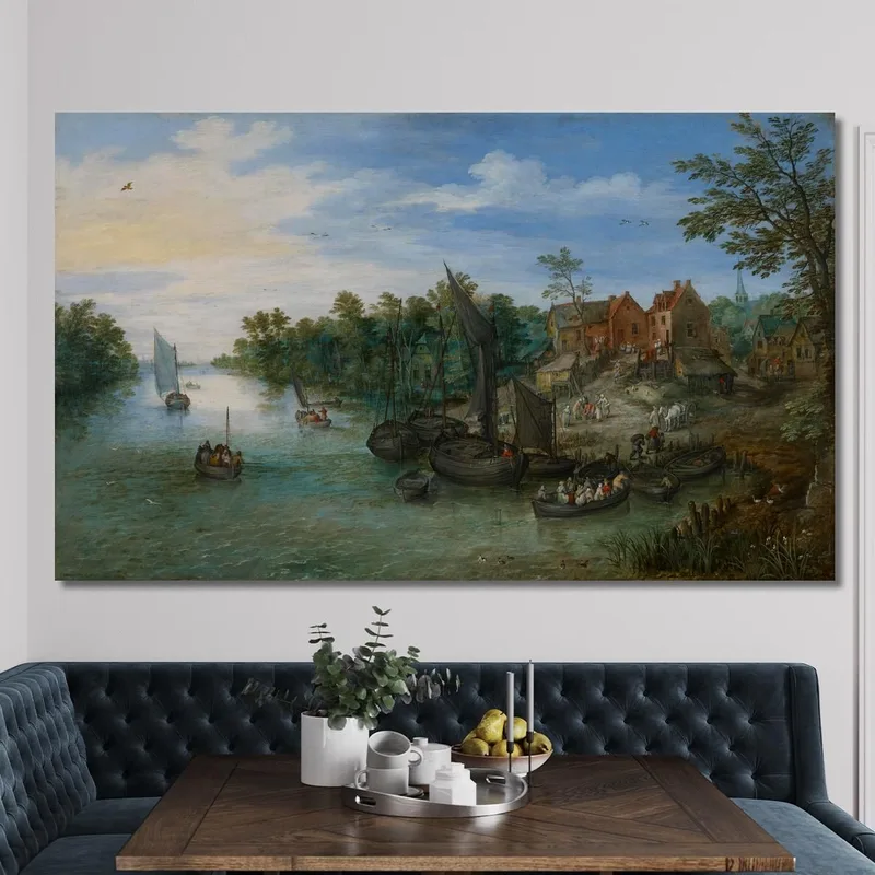 Flusslandschaft Jan Brueghel The Elder