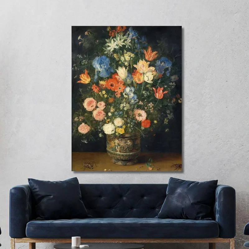 Stillleben Mit Blumen Und Insekten Jan Brueghel The Elder
