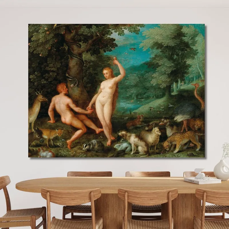 Die Versuchung Adams Im Paradies Jan Brueghel The Elder