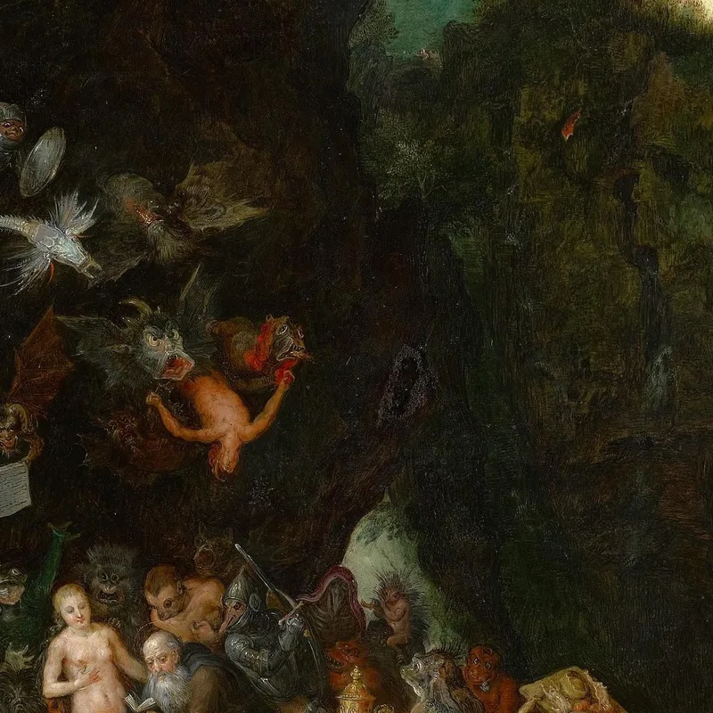 Die Versuchung Des Heiligen Antonius Jan Brueghel The Elder