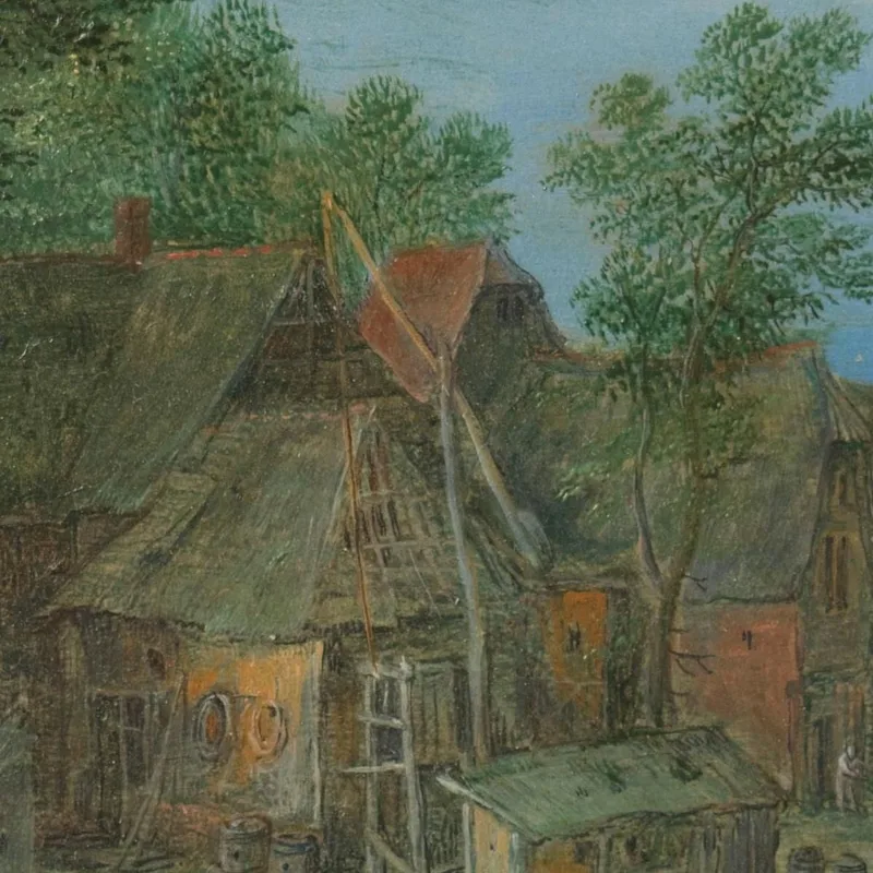 Blick Auf Ein Dorf An Einem Fluss Jan Brueghel The Elder