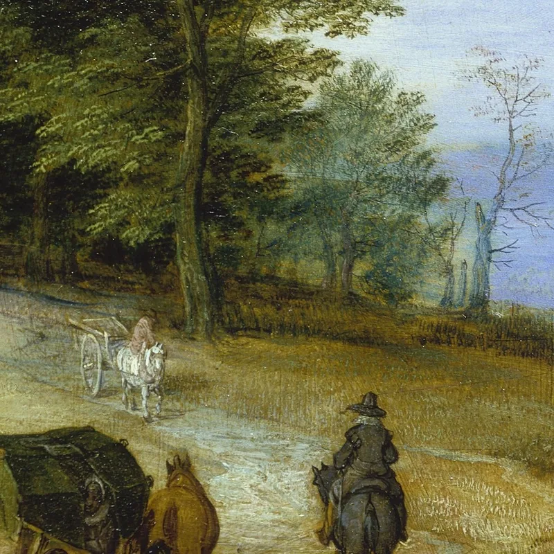 Bewaldete Landschaft Mit Figuren Jan Brueghel The Elder