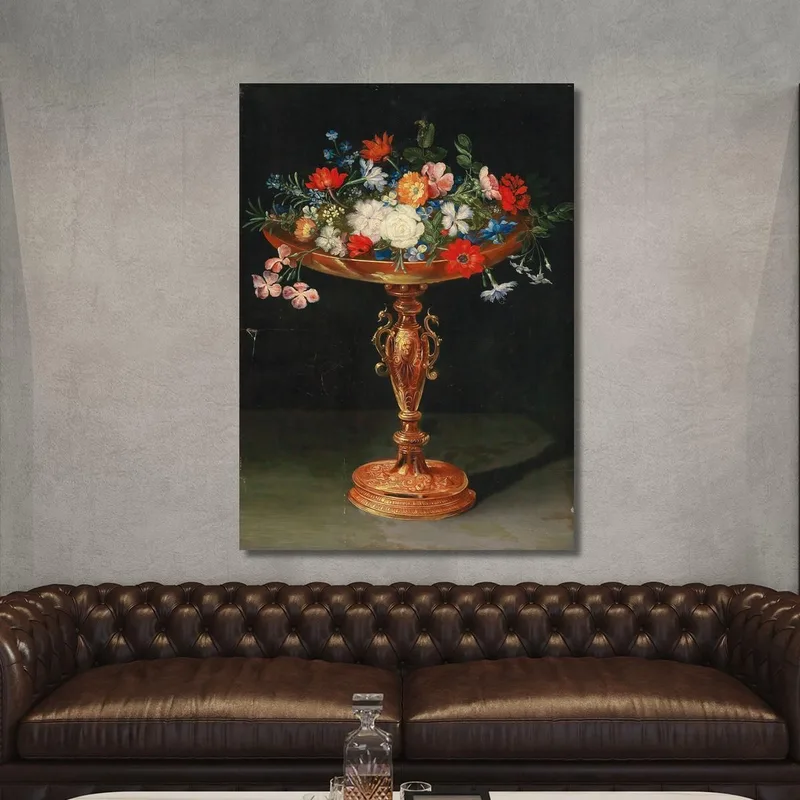 Flowers In A Gilded Tazza Jan Brueghel the Younger