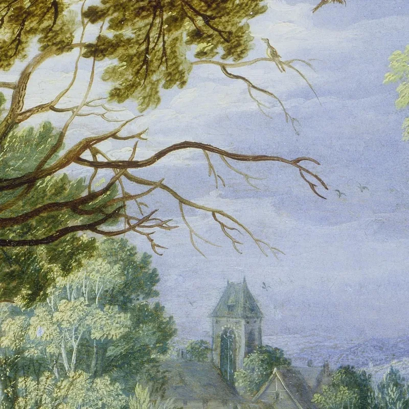 Forest Landscape With Flight Into Egypt Jan Brueghel the Younger