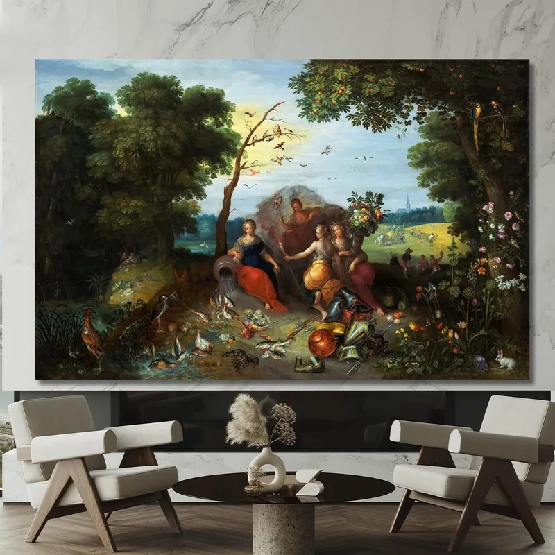 Landscape With Allegories Of The Four Elements Jan Brueghel the Younger