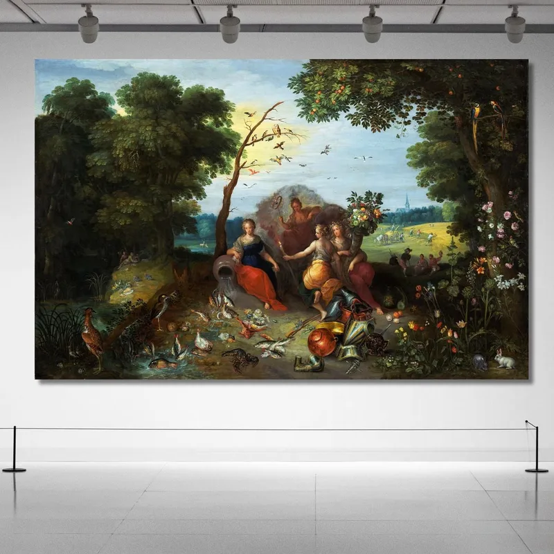 Landscape With Allegories Of The Four Elements Jan Brueghel the Younger