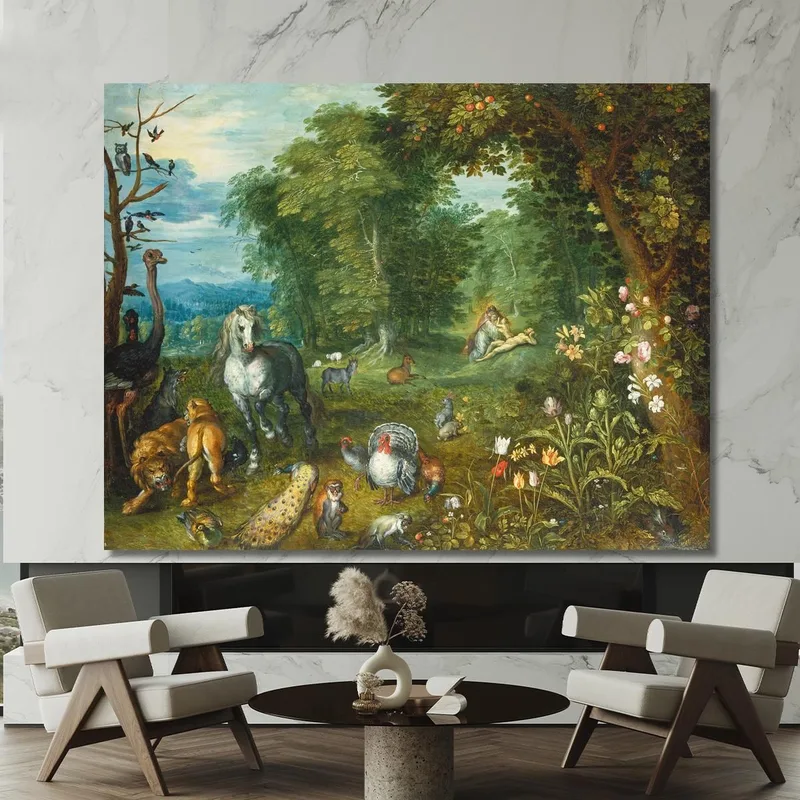Paradise With The Creation Of Eve Jan Brueghel the Younger