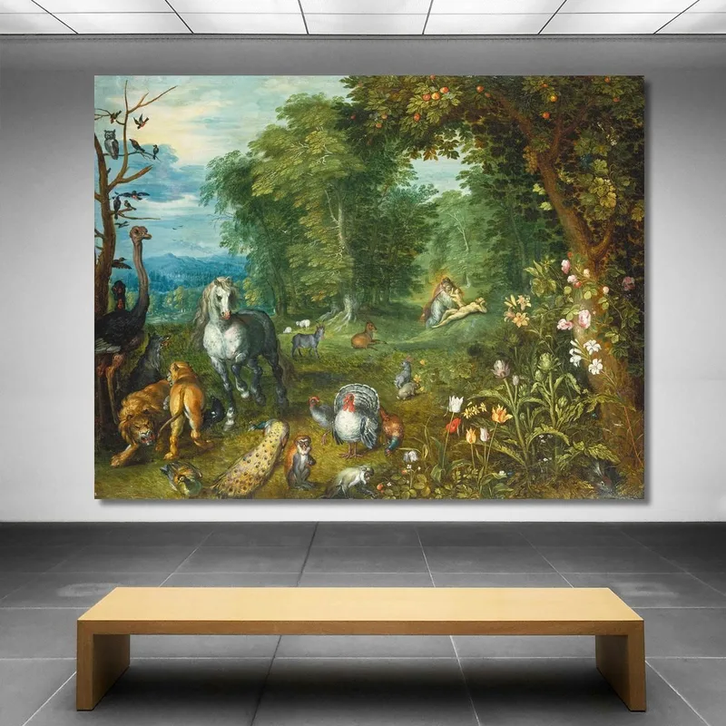 Paradise With The Creation Of Eve Jan Brueghel the Younger