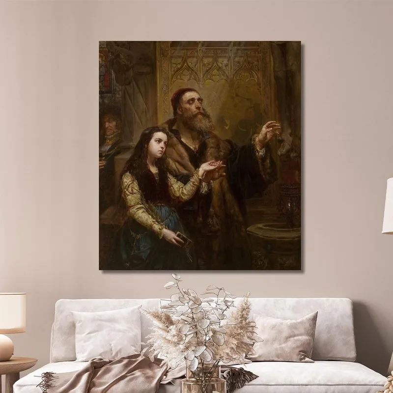 Blind Veit Stoss Avec Sa Petite-Fille Jan Matejko