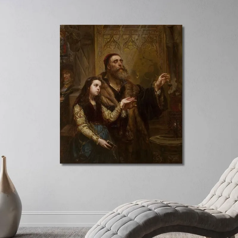 Blind Veit Stoss Avec Sa Petite-Fille Jan Matejko