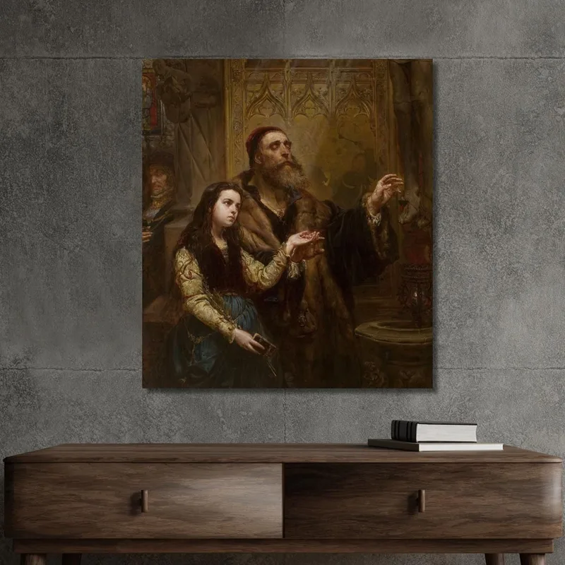 Blind Veit Stoss Avec Sa Petite-Fille Jan Matejko