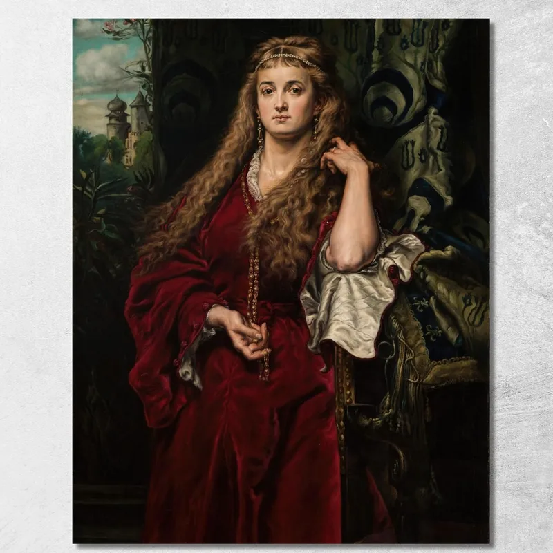La Figlia Di Castellan Jan Matejko quadro stampa su tela